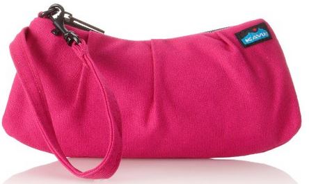 simple pink clutch