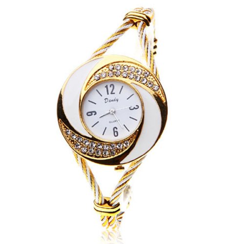 Wrist-Watch-Quartz-Gold-White-WTH0051-0