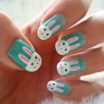 cute bunny nail art step by step guide