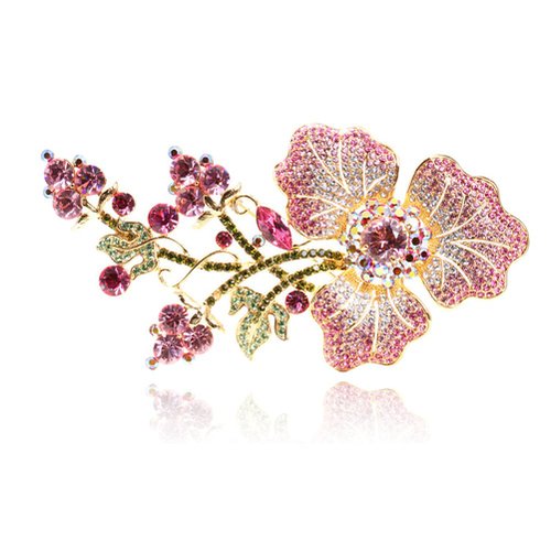 Digabi Women Jewelry Brooch Clothing Accessories Beautiful Flower with Gift Bag