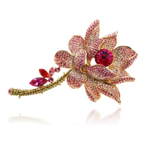 Digabi Women Jewelry Brooch Clothing Accessories Delicate Flower with Gift Bag