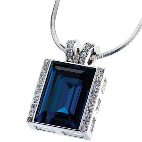 Irish Belleek Sapphire Necklace